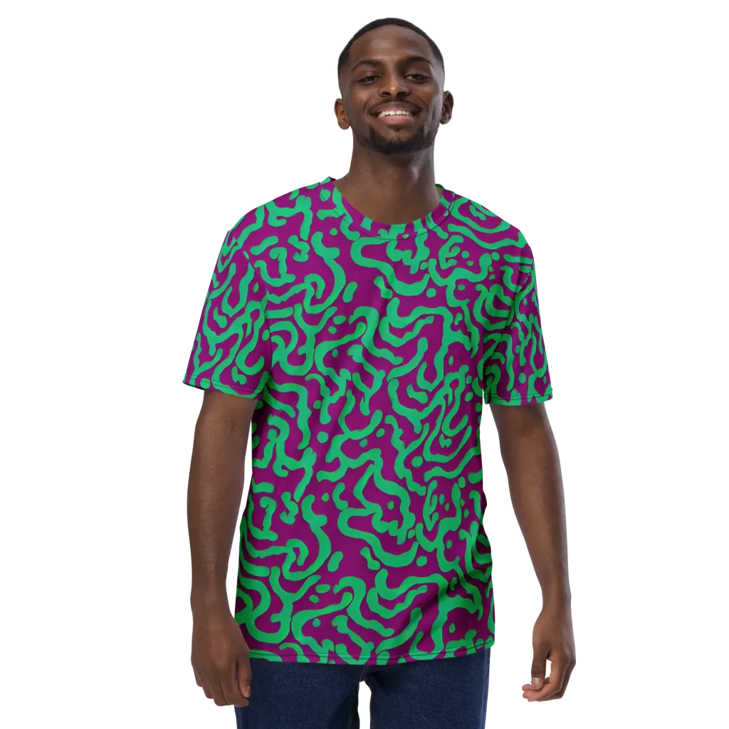 Ultraviolet Drift on Men's Crew Neck T-Shirt — Front