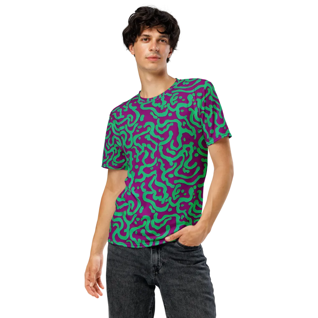 Ultraviolet Drift on Men's Crew Neck T-Shirt — Front