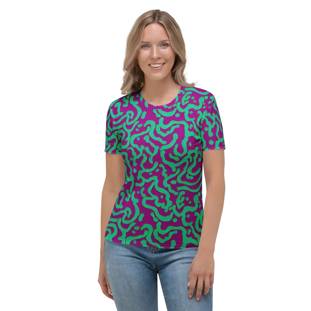 Ultraviolet Drift on Women's Crew Neck T-Shirt — Front