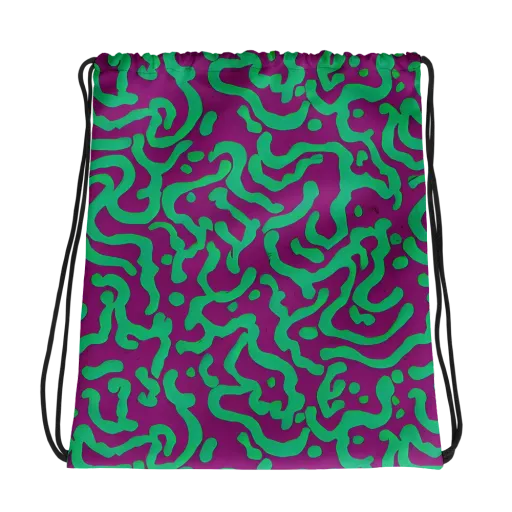 Ultraviolet Drift on a Drawstring Bag