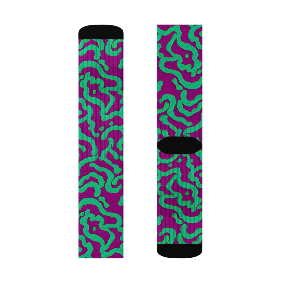 Ultraviolet Drift on Socks — Right Sock