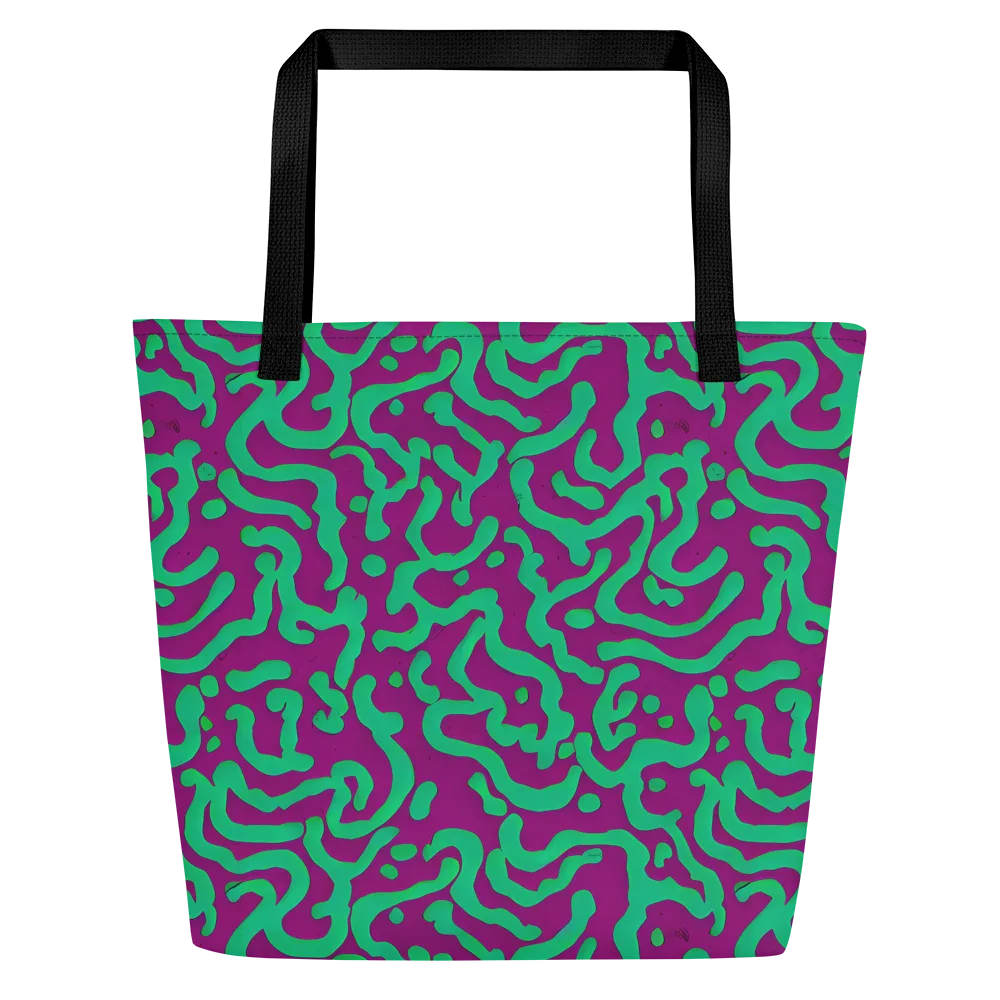 Ultraviolet Drift on Large Tote Bag W/ Pocket — Front