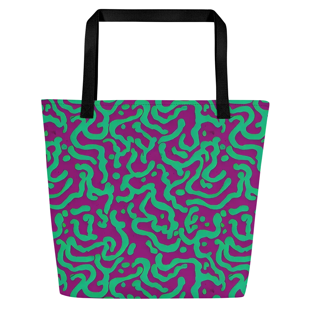 Ultraviolet Drift on Large Tote Bag W/ Pocket — Front