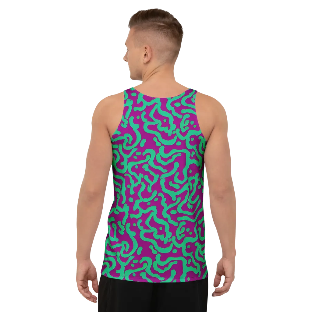 Ultraviolet Drift on Men's Tank Top — Back