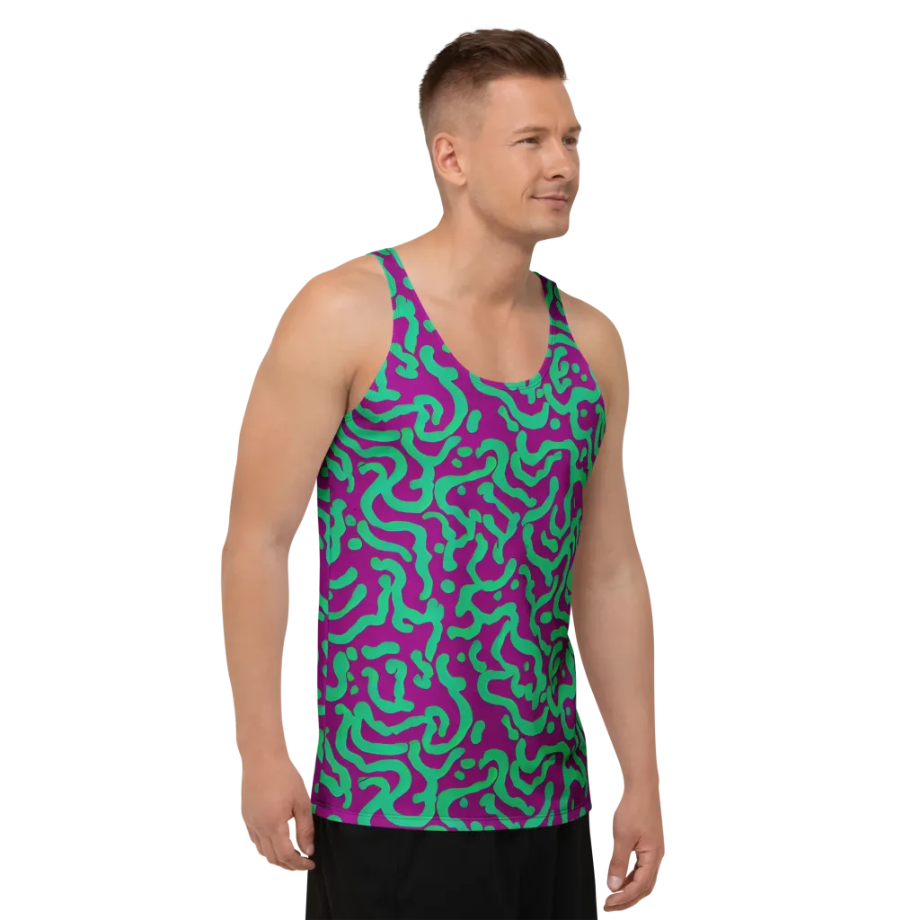 Ultraviolet Drift on Men's Tank Top — Right Front
