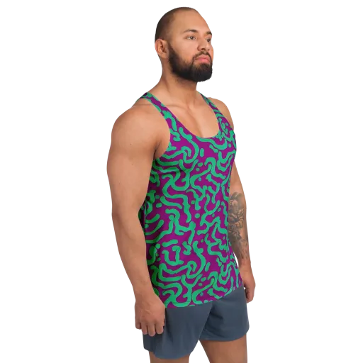 Ultraviolet Drift on a Men's Tank Top