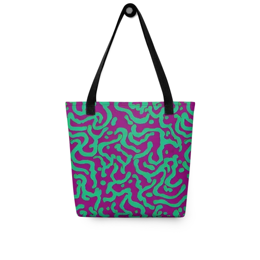 Ultraviolet Drift on a Tote Bag