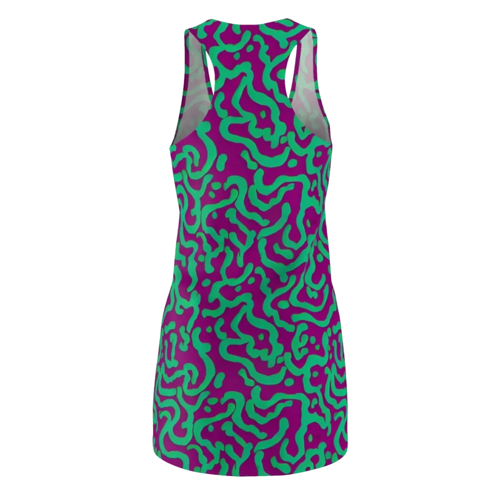 Ultraviolet Drift on Racerback Dress — Back