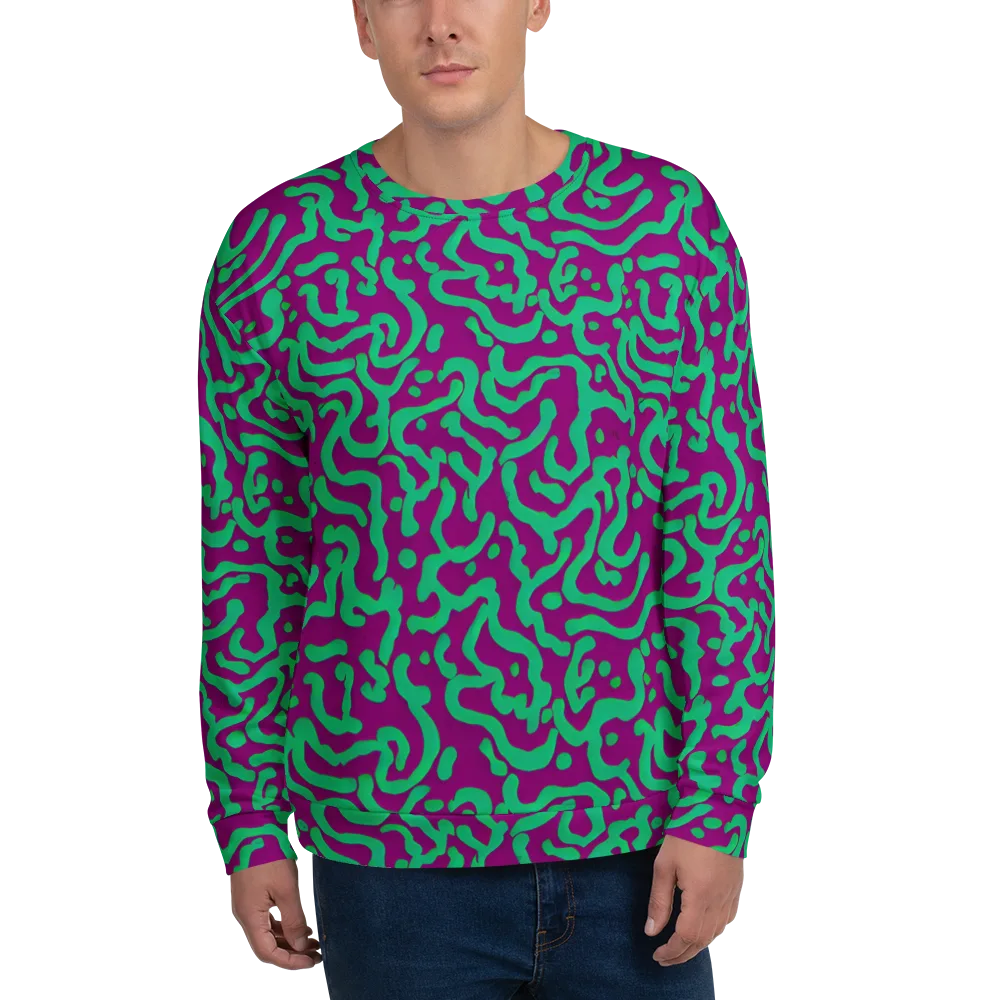 Ultraviolet Drift on Sweatshirt — Front