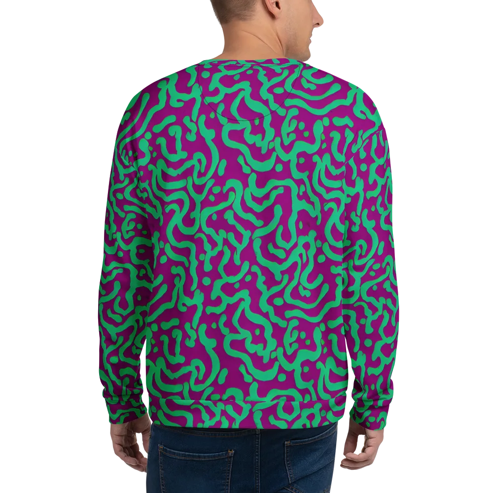 Ultraviolet Drift on Sweatshirt — Back
