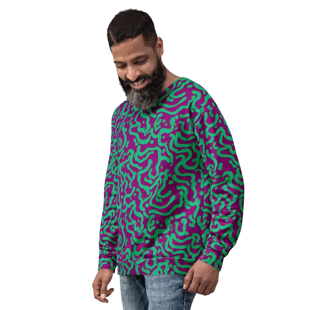 Ultraviolet Drift on Sweatshirt — Left Front