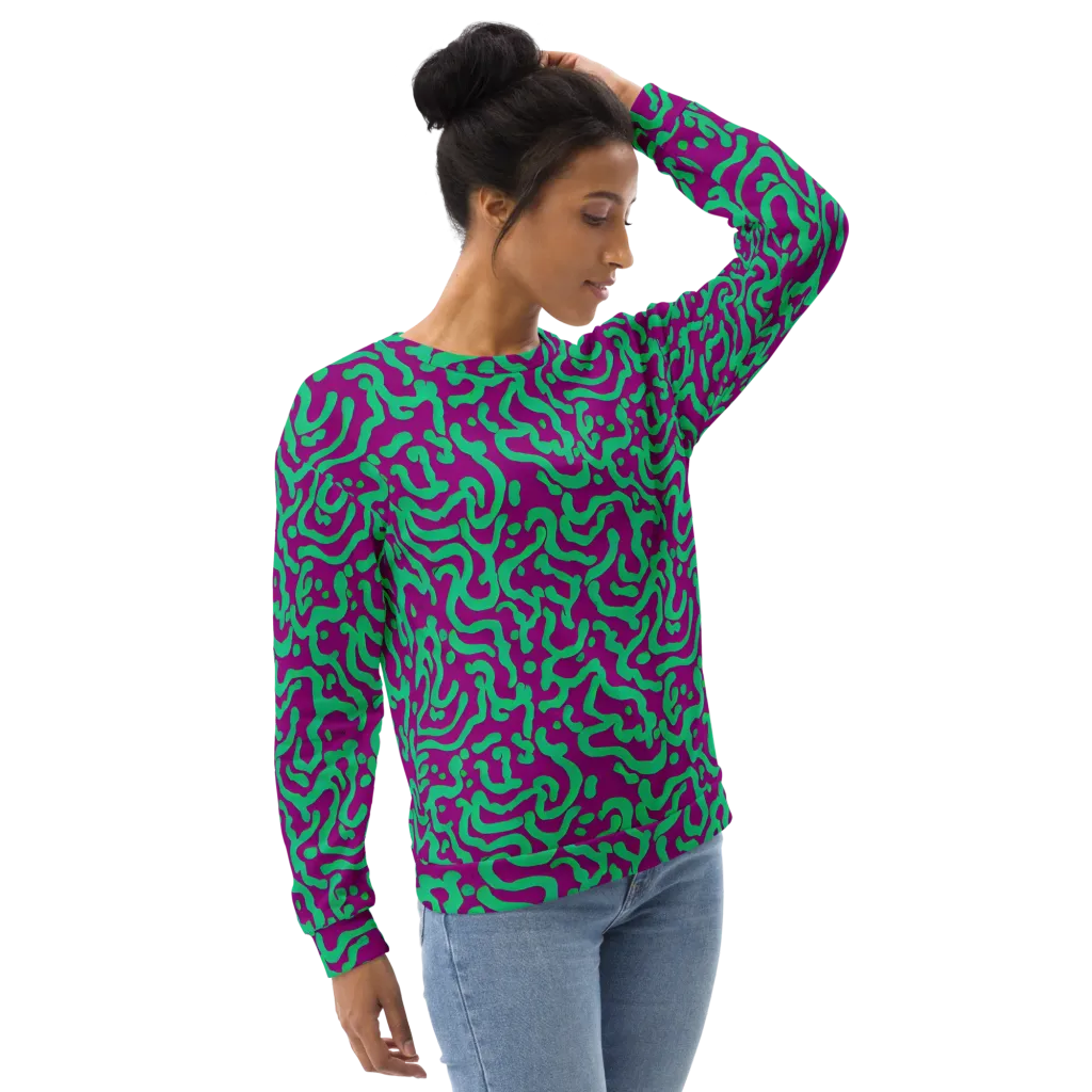 Ultraviolet Drift on Sweatshirt — Right Front