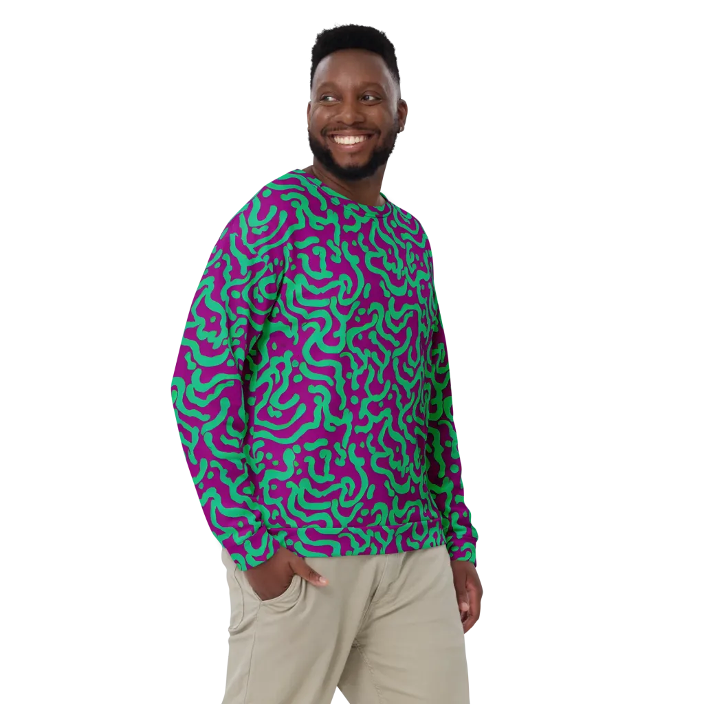 Ultraviolet Drift on Sweatshirt — Front