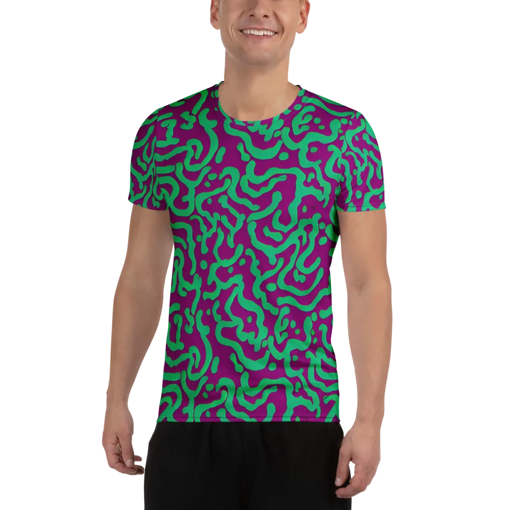 Ultraviolet Drift on Men's Athletic T-Shirt — Front