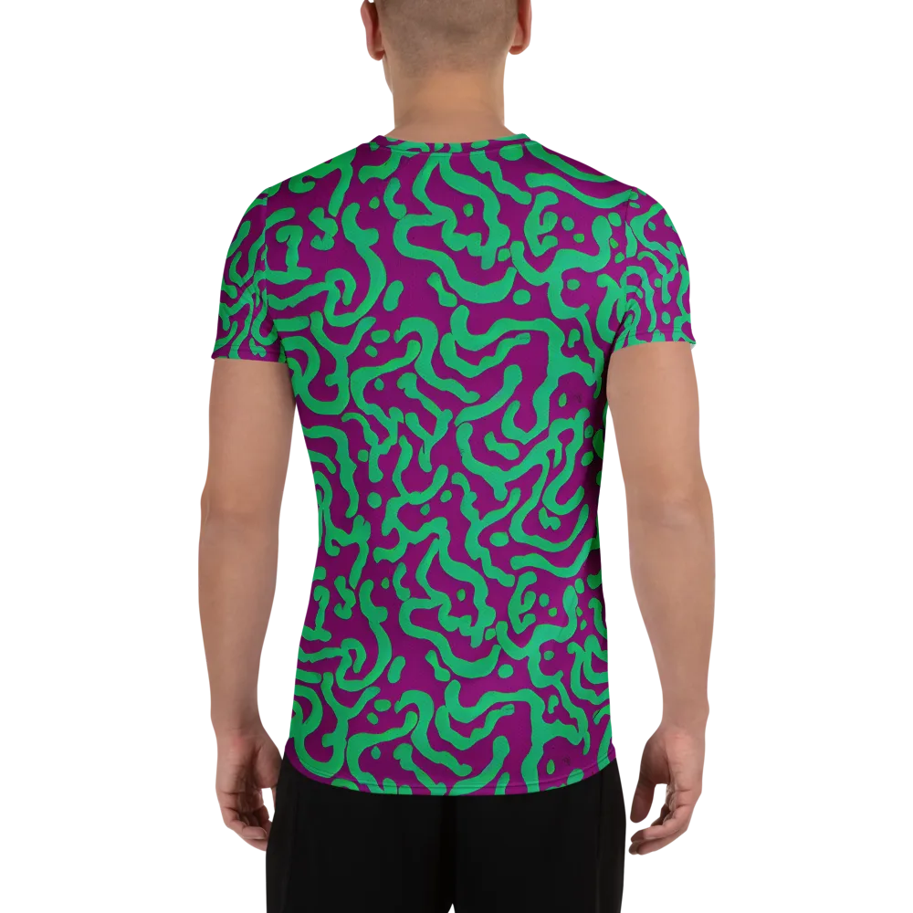 Ultraviolet Drift on Men's Athletic T-Shirt — Back