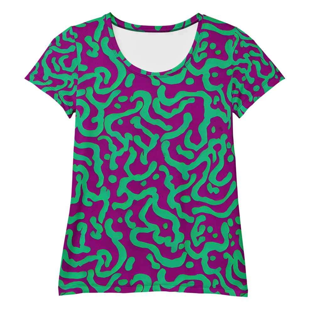 Ultraviolet Drift on Women's Athletic T-Shirt — Front