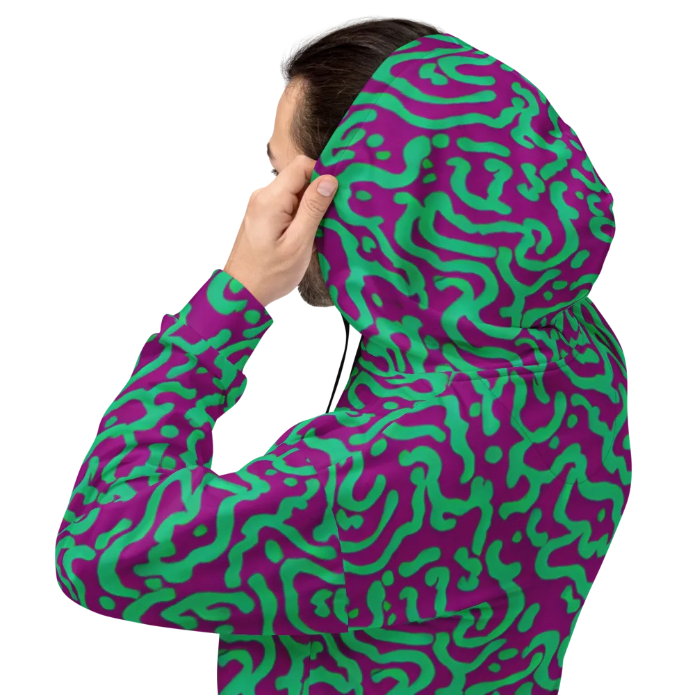 Ultraviolet Drift on Hoodie — Back