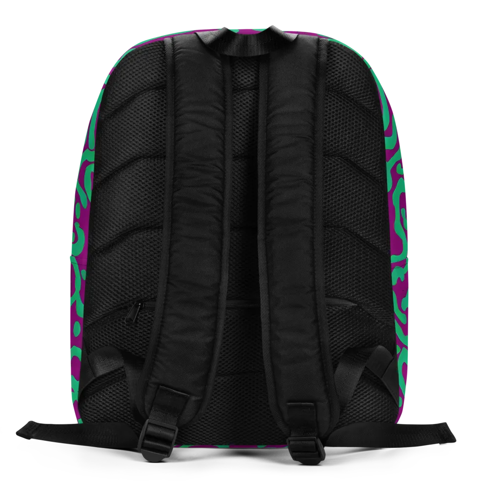 Ultraviolet Drift on Minimalist Backpack — Back