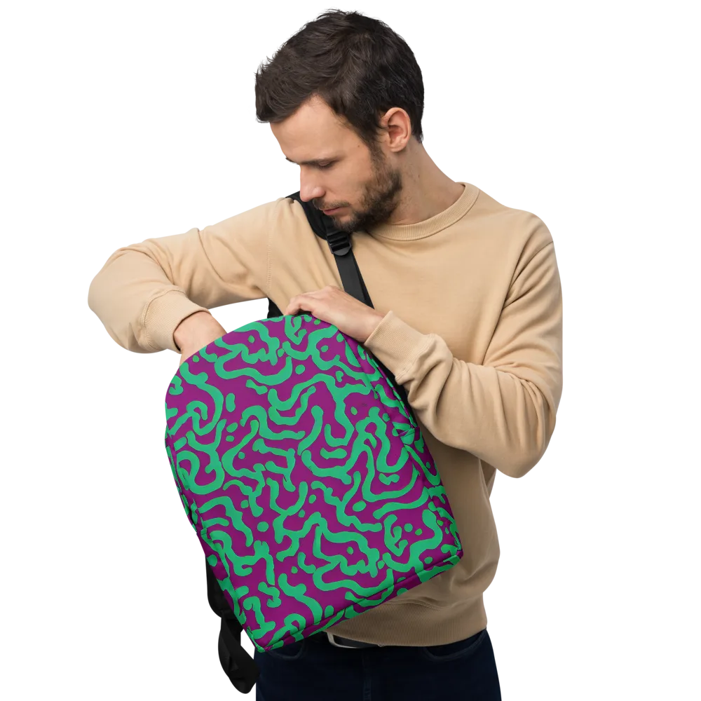 Ultraviolet Drift on Minimalist Backpack — Front