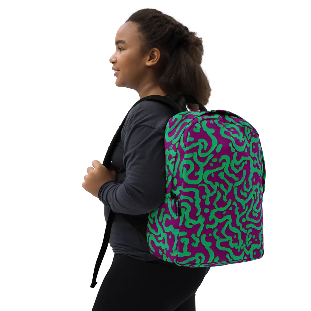 Ultraviolet Drift on Minimalist Backpack — Right Front