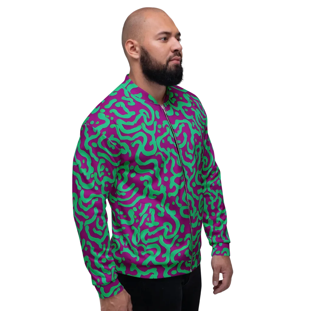 Ultraviolet Drift on Bomber Jacket — Right