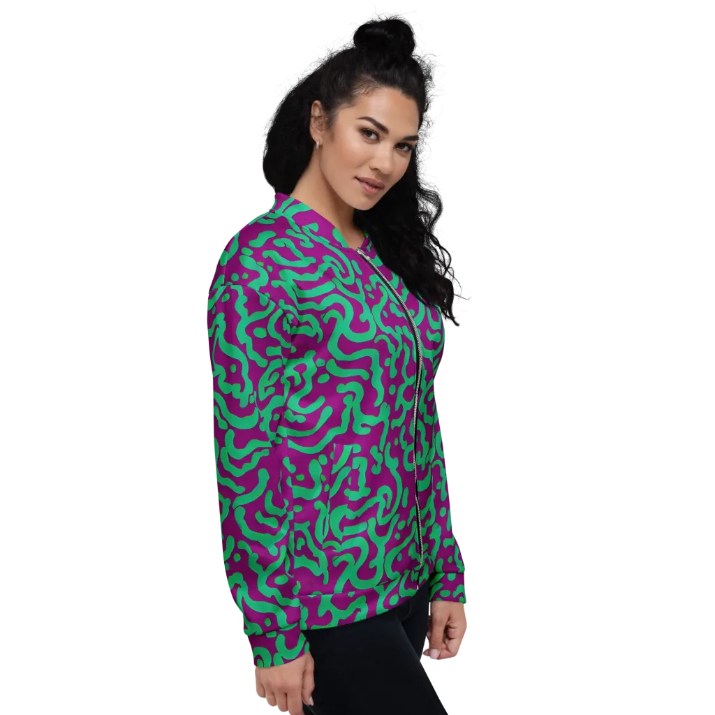 Ultraviolet Drift on Bomber Jacket — Right