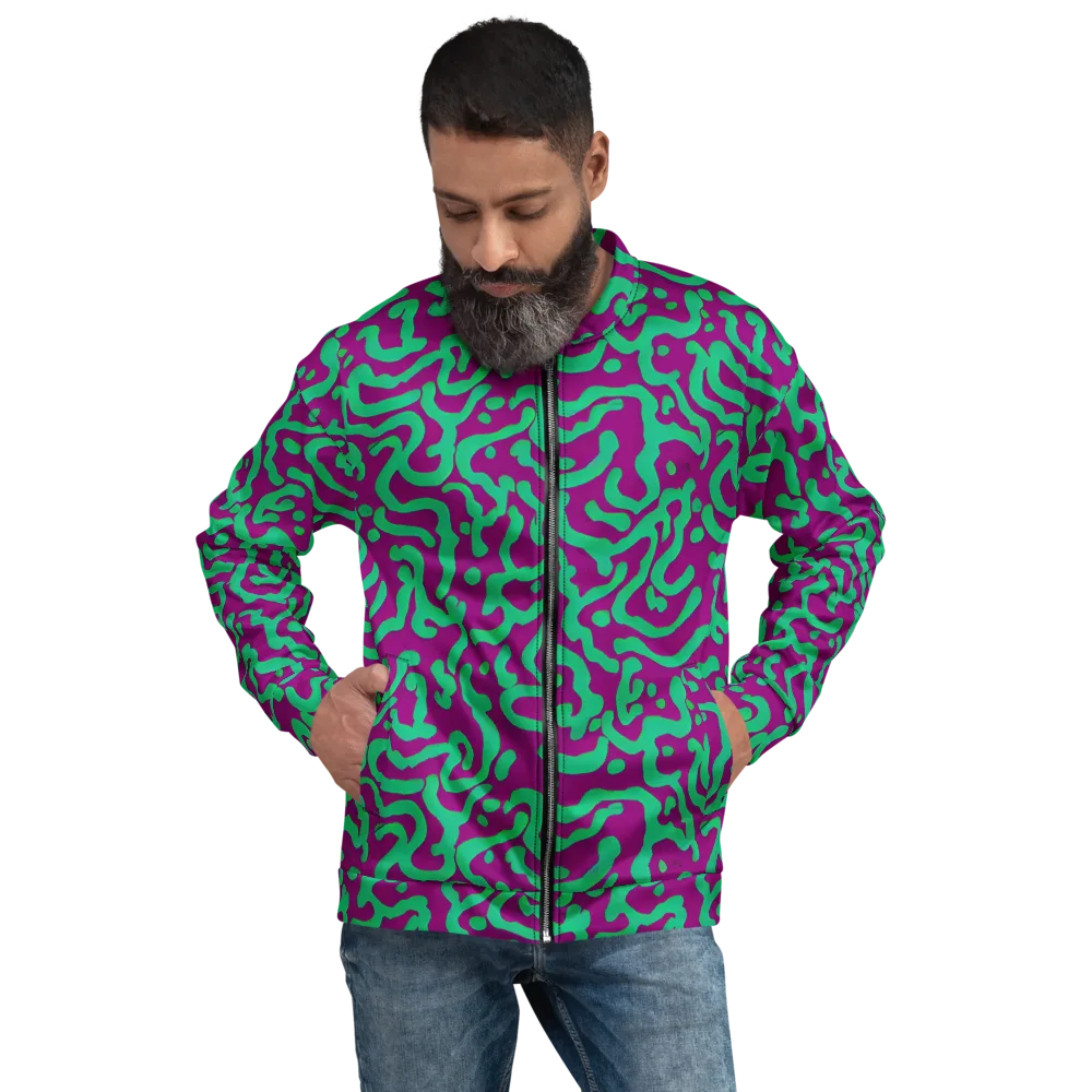 Ultraviolet Drift on Bomber Jacket — Front