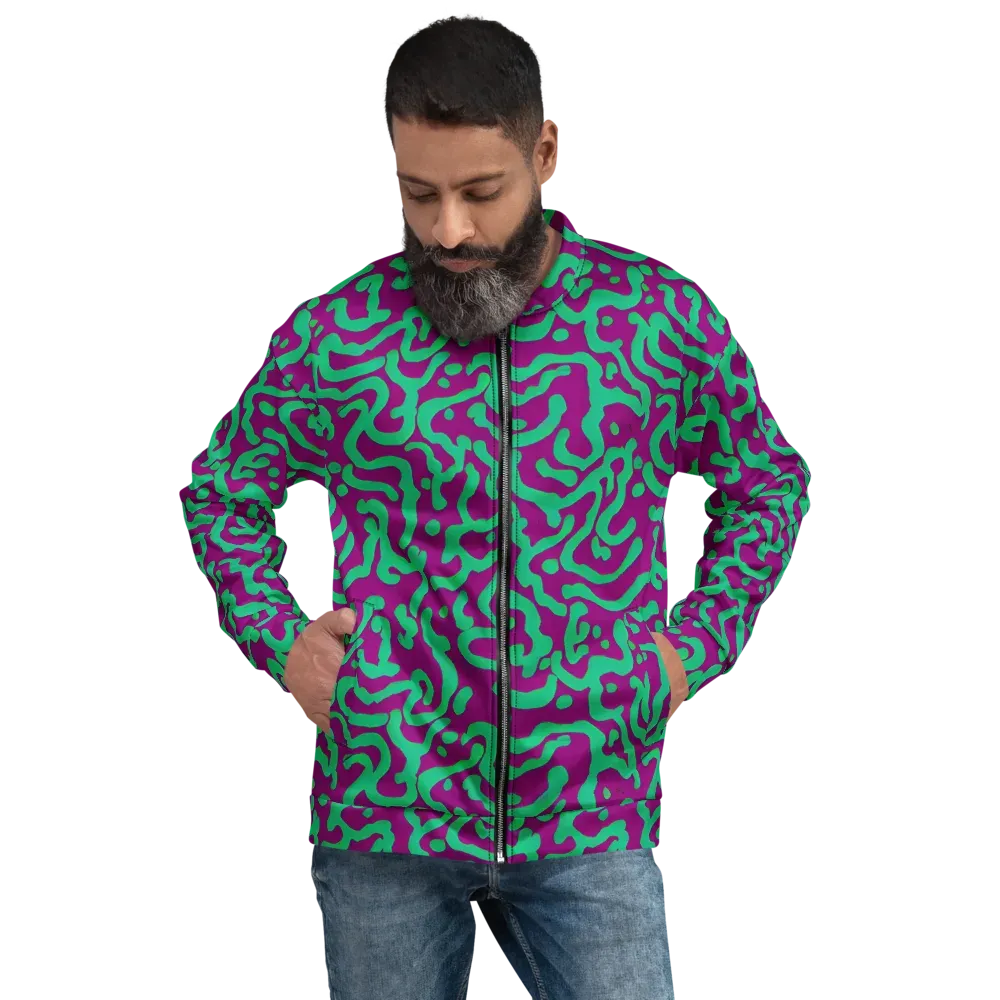 Ultraviolet Drift on Bomber Jacket — Front
