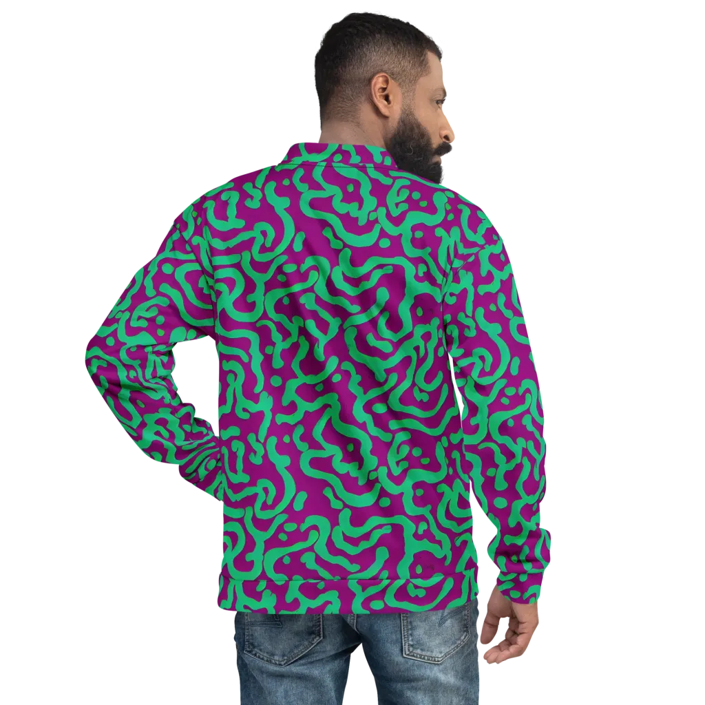 Ultraviolet Drift on Bomber Jacket — Back