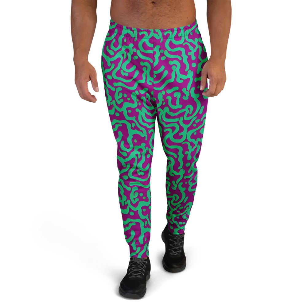 Ultraviolet Drift on Men's Joggers — Front
