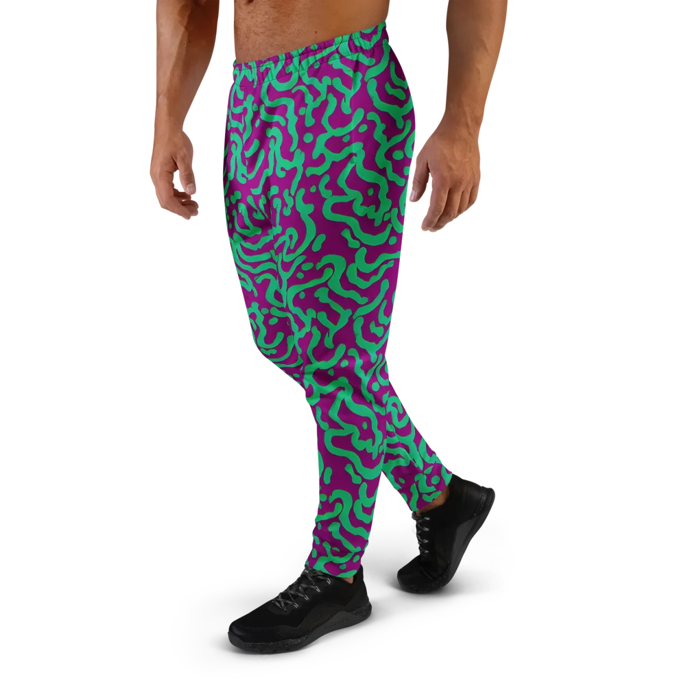 Ultraviolet Drift on Men's Joggers — Left