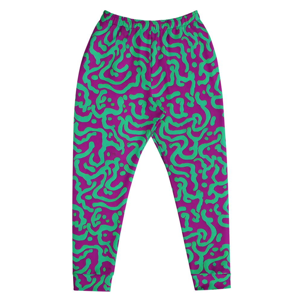 Ultraviolet Drift on Men's Joggers — Front