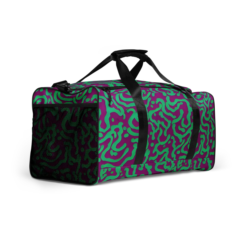 Ultraviolet Drift on Duffle Bag — Right Front