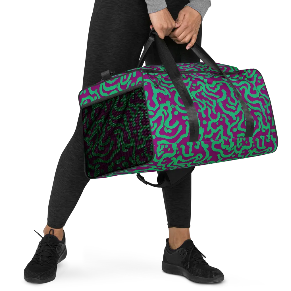 Ultraviolet Drift on Duffle Bag — Right Front