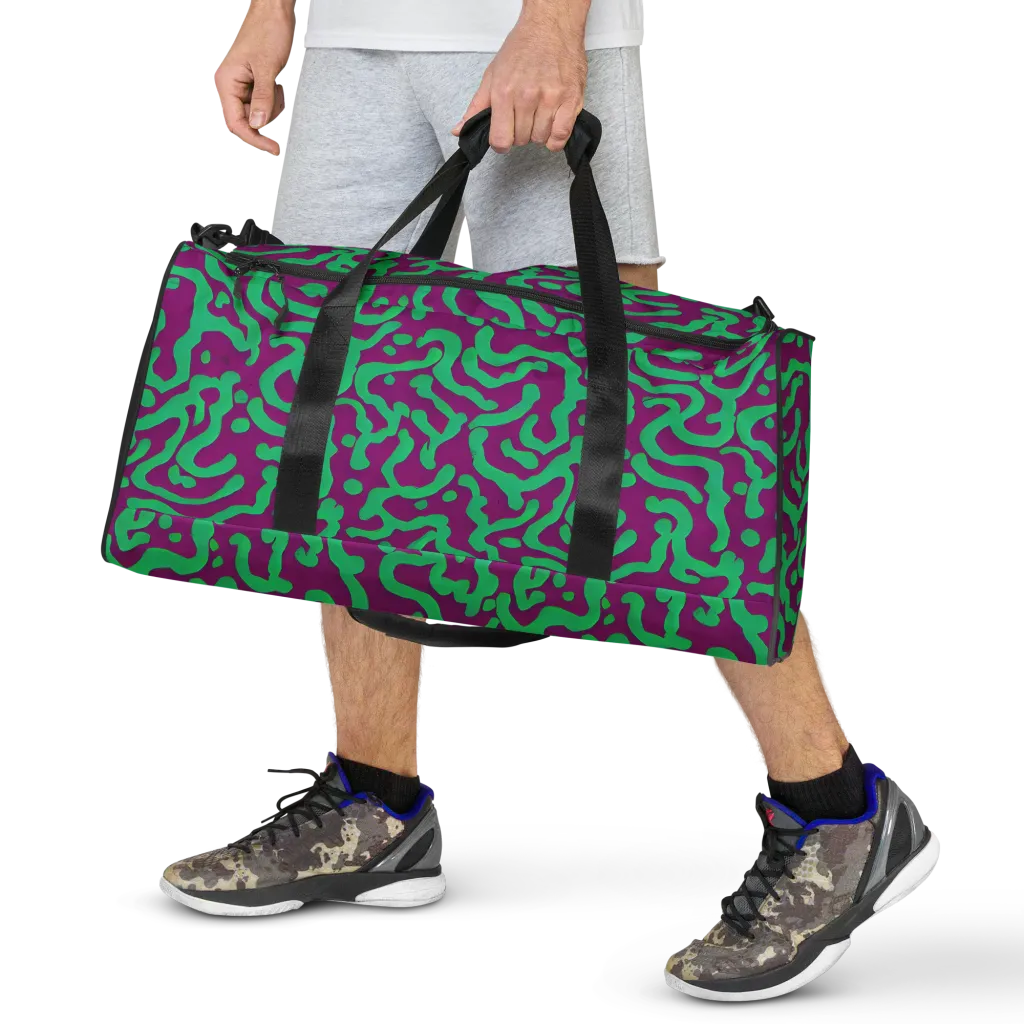 Ultraviolet Drift on Duffle Bag — Front