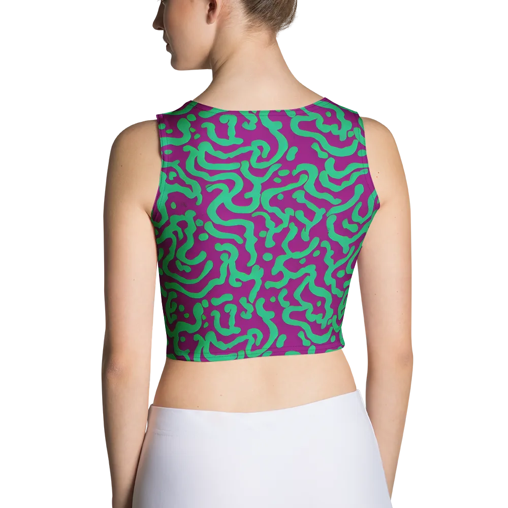 Ultraviolet Drift on Crop Top — Back