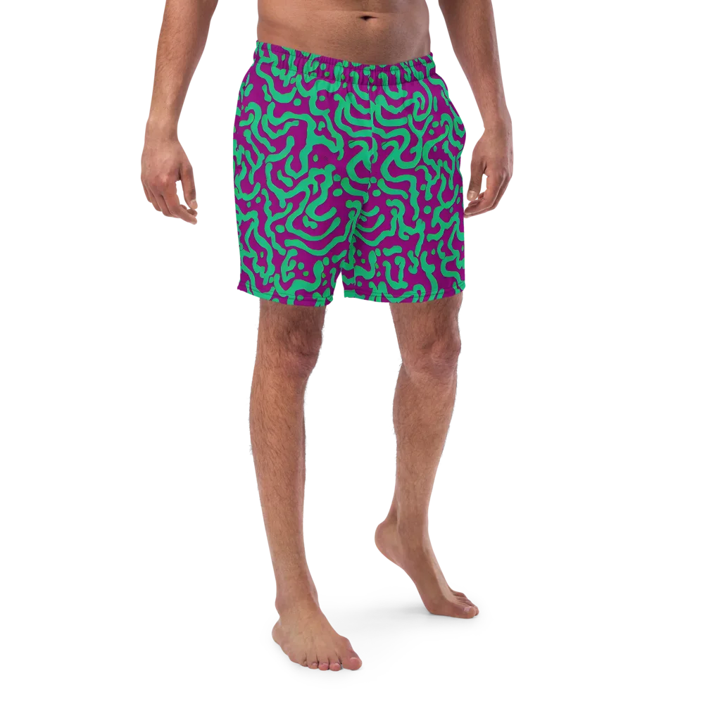 Ultraviolet Drift on Swim Trunks — Front