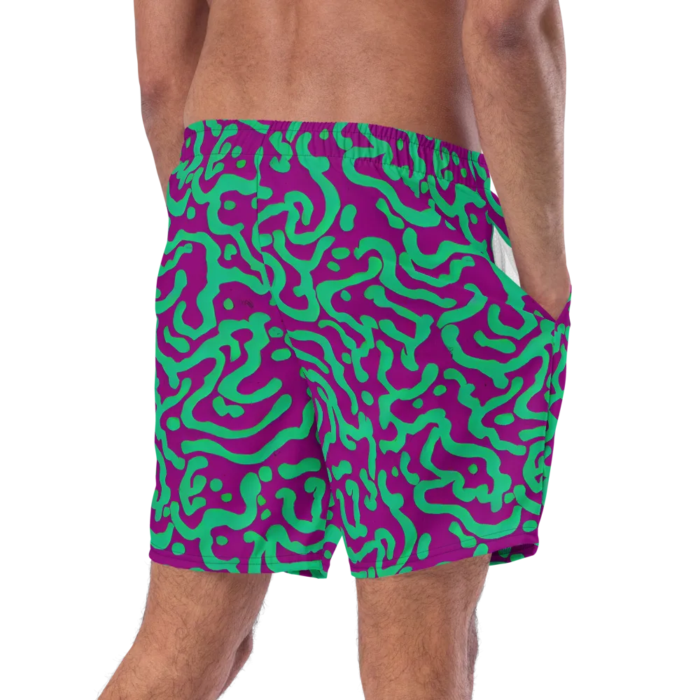 Ultraviolet Drift on Swim Trunks — Right Back