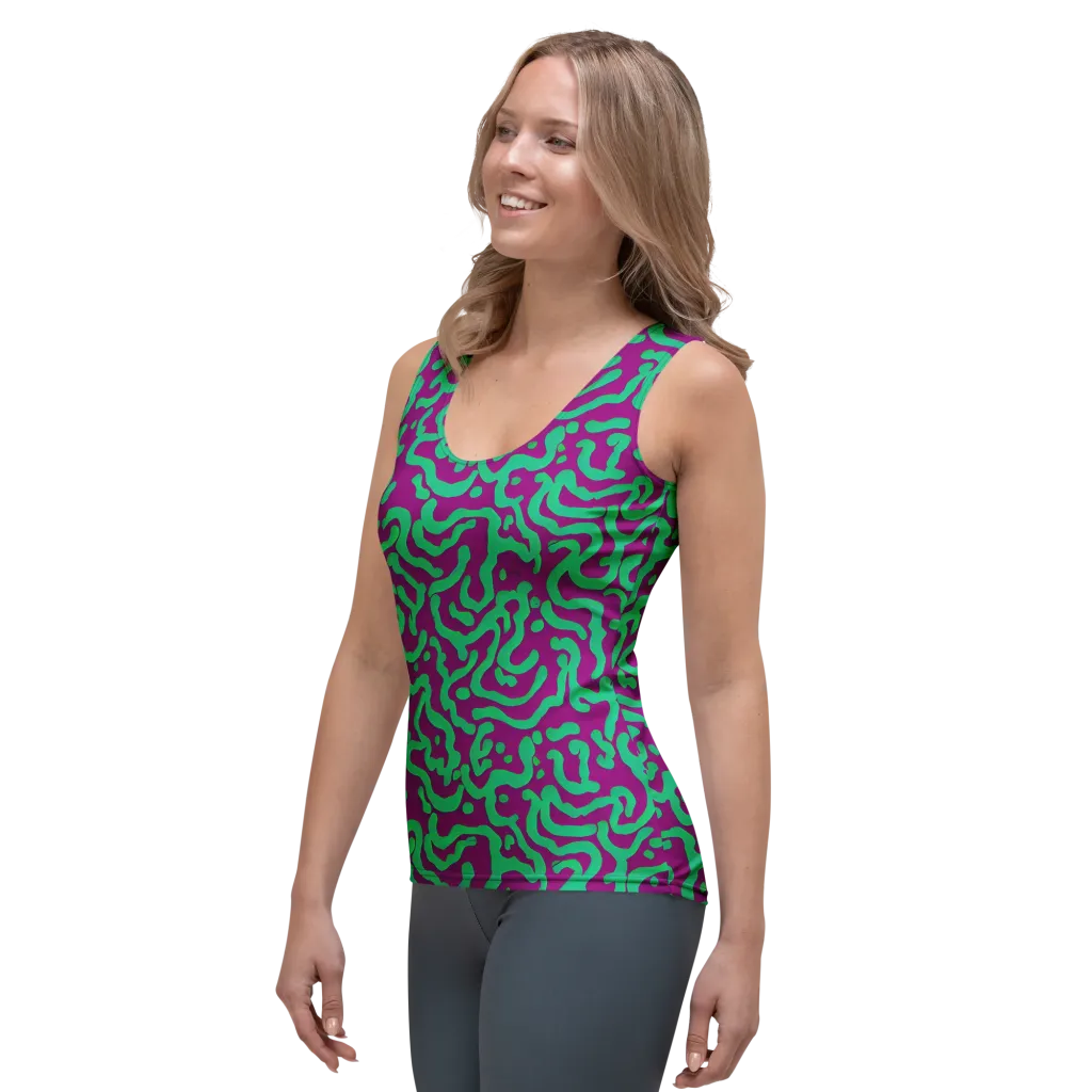 Ultraviolet Drift on Women's Tank Top — Left Front