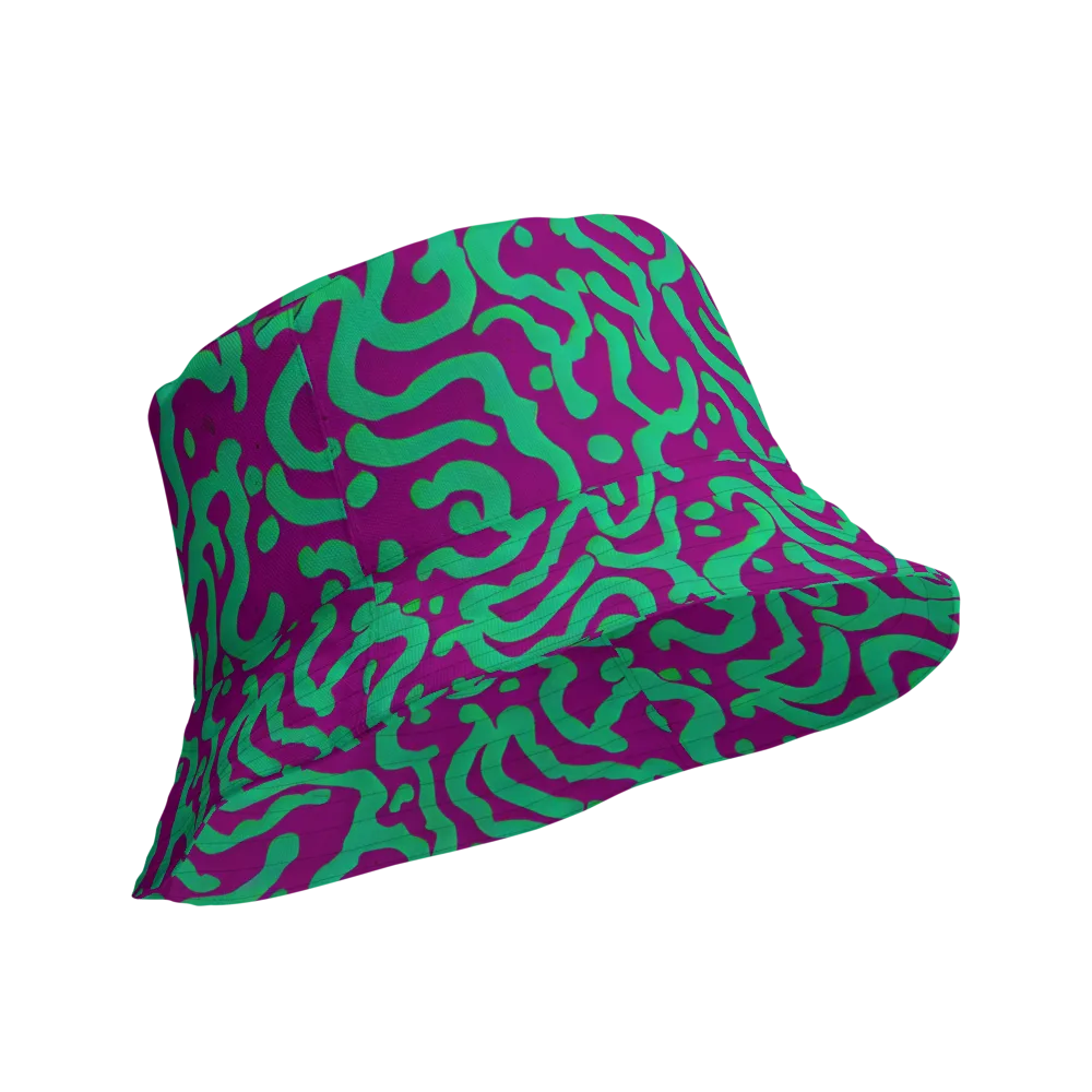 Ultraviolet Drift on Reversible Bucket Hat — Product details Outside