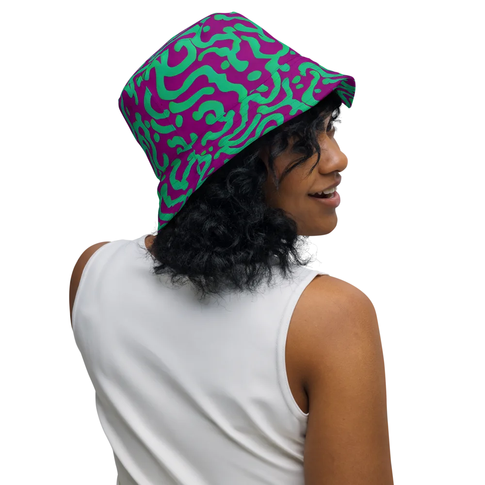 Ultraviolet Drift on Reversible Bucket Hat — Right Outside