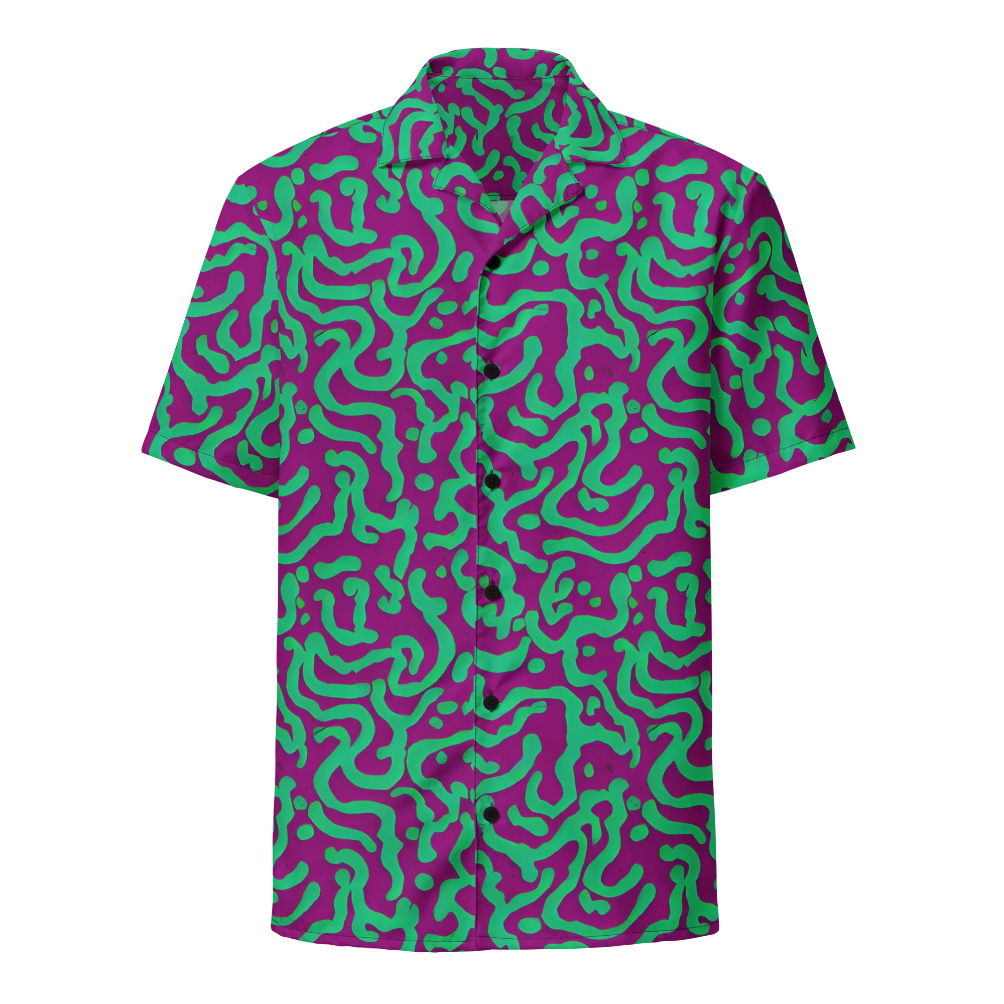Ultraviolet Drift on Button Shirt — Front