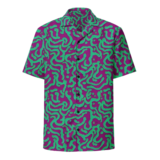 Ultraviolet Drift on a Button Shirt