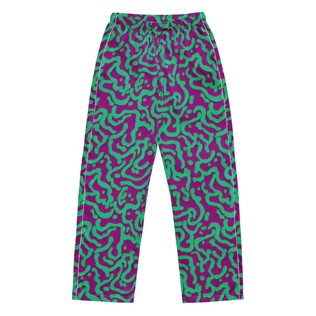 Ultraviolet Drift on Women's Pajama Pants — Front