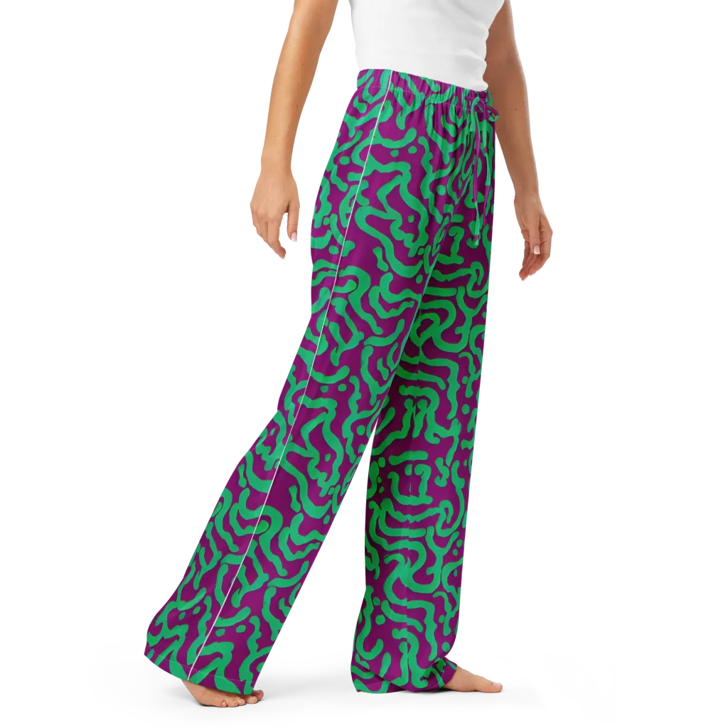 Ultraviolet Drift on Women's Pajama Pants — Right Front