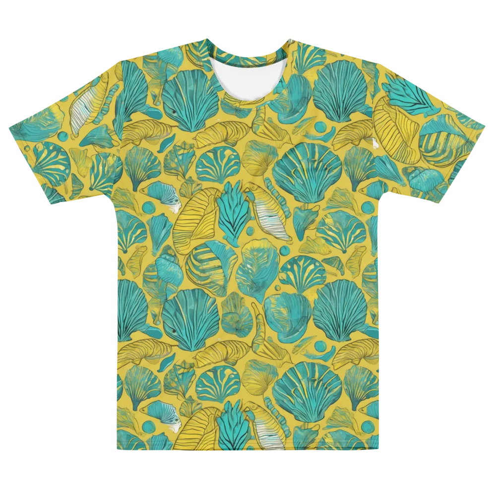 Tropical Tidal on Men's Cotton Crew Neck T-Shirt — Front