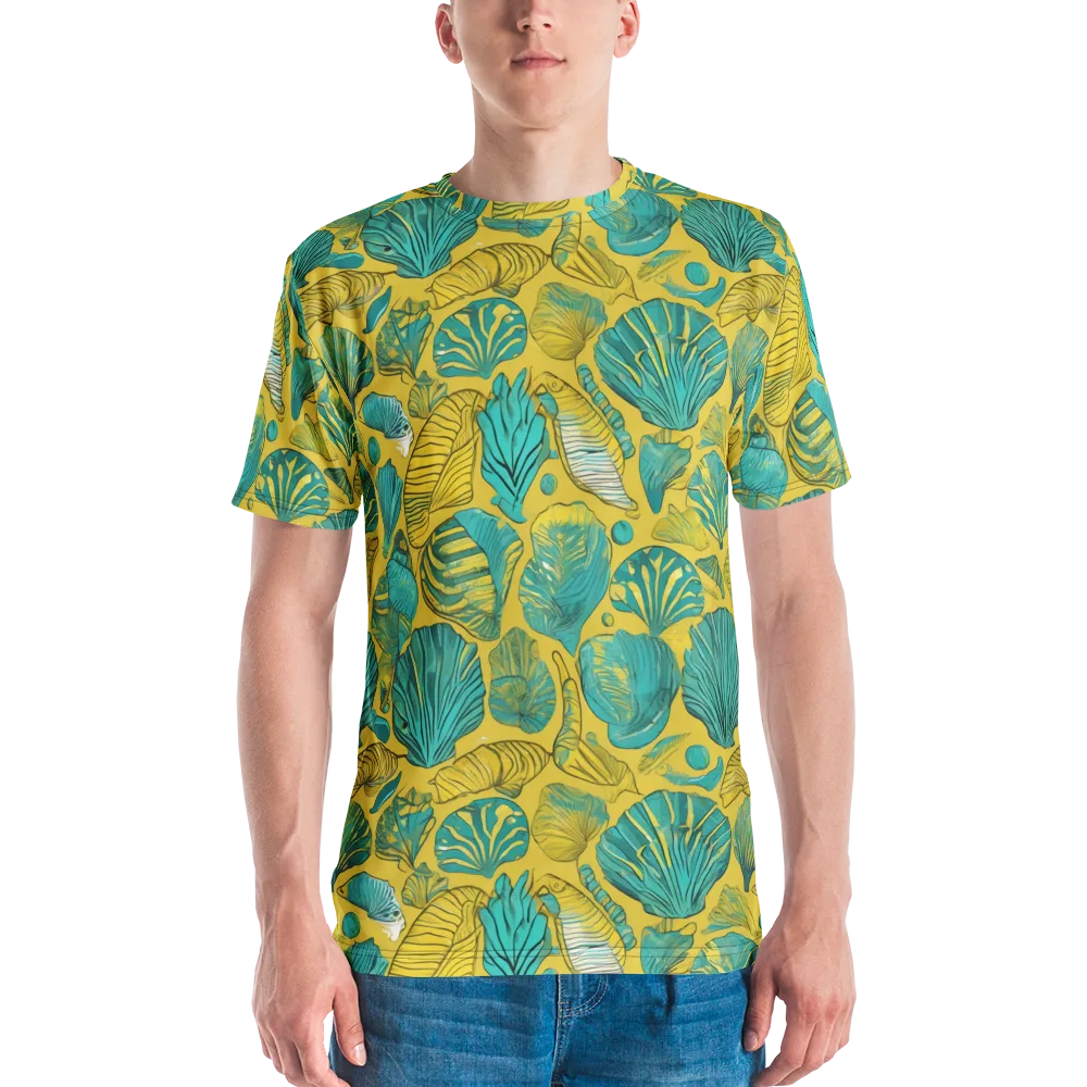Tropical Tidal on Men's Crew Neck T-Shirt — Front