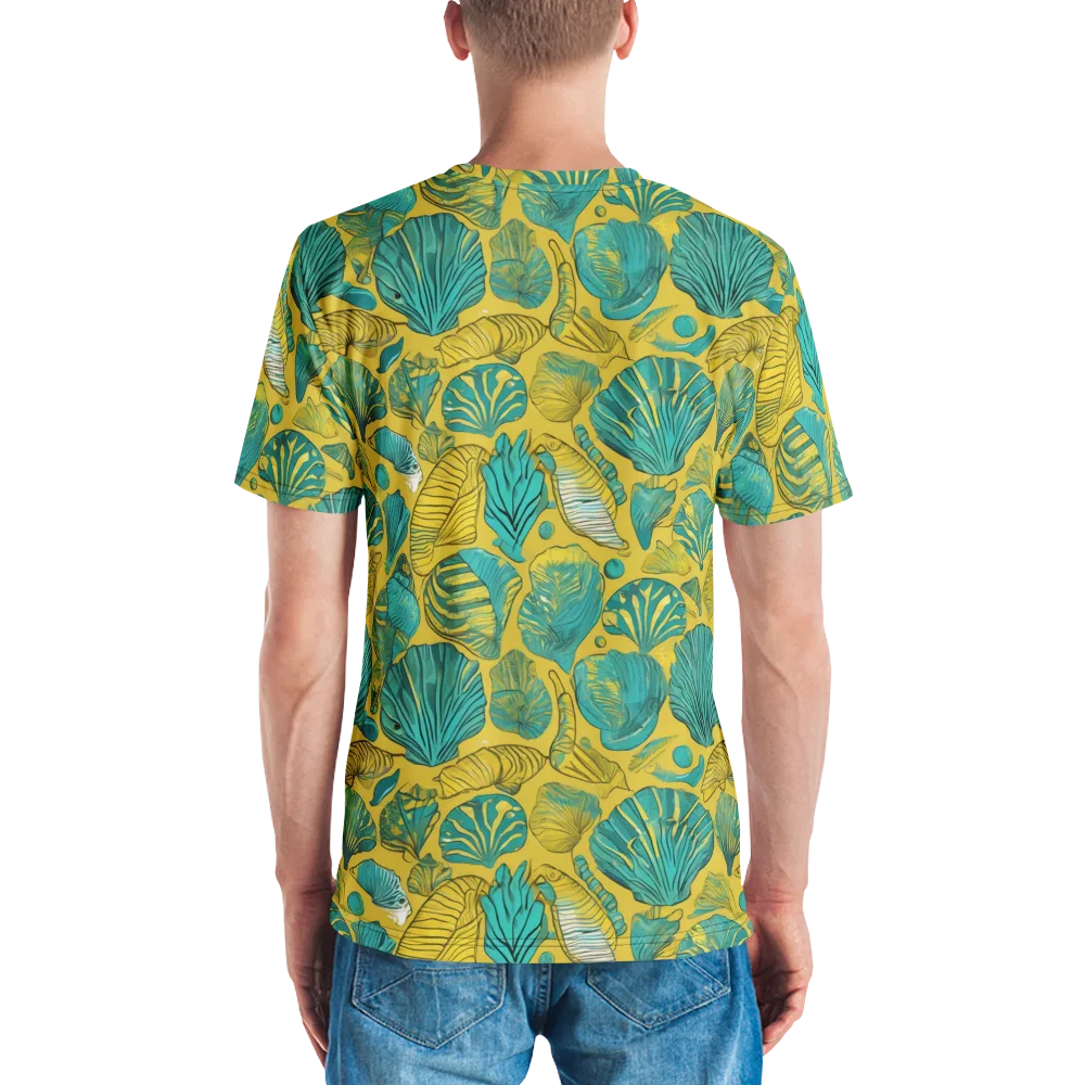Tropical Tidal on Men's Crew Neck T-Shirt — Back