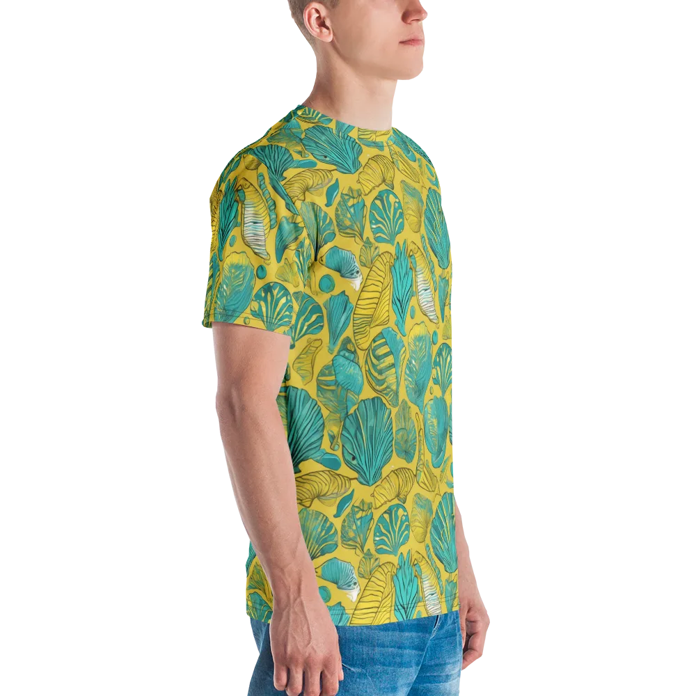 Tropical Tidal on Men's Crew Neck T-Shirt — Right