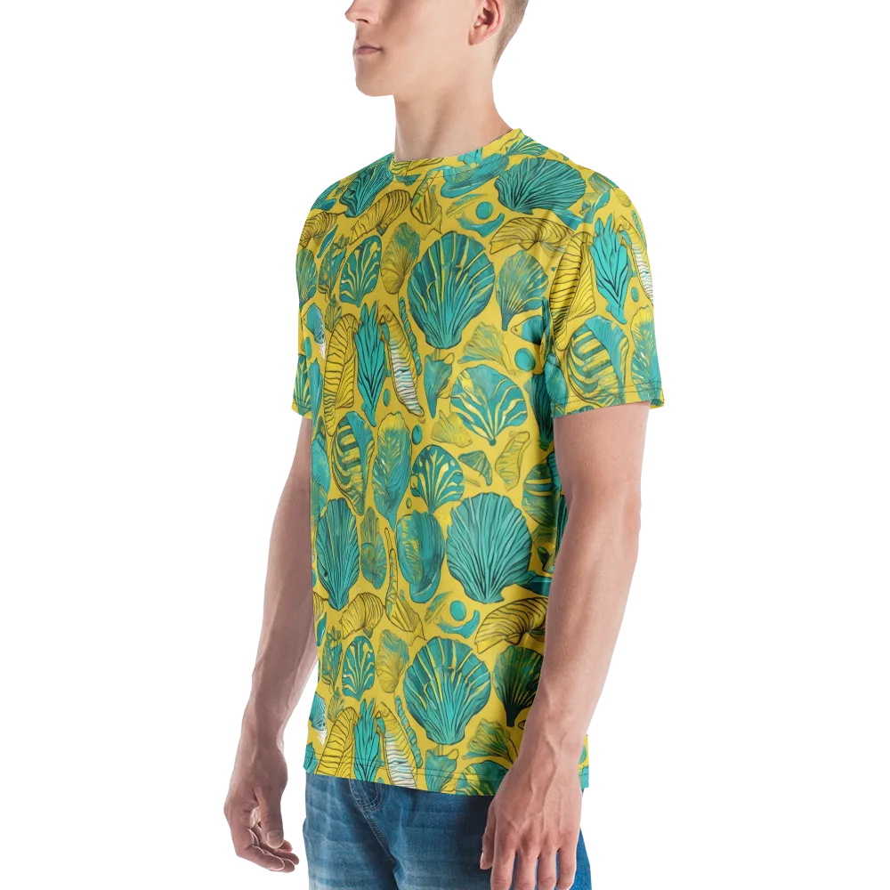 Tropical Tidal on Men's Crew Neck T-Shirt — Left